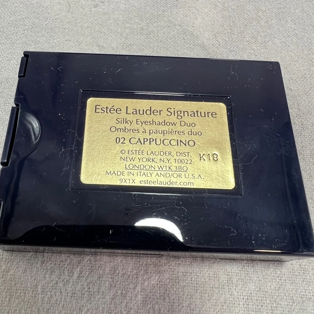 Estee Lauder Eyeshadow Duo 02 Cappuccino 2008 Vintage NOS With Box Matte Shimmer